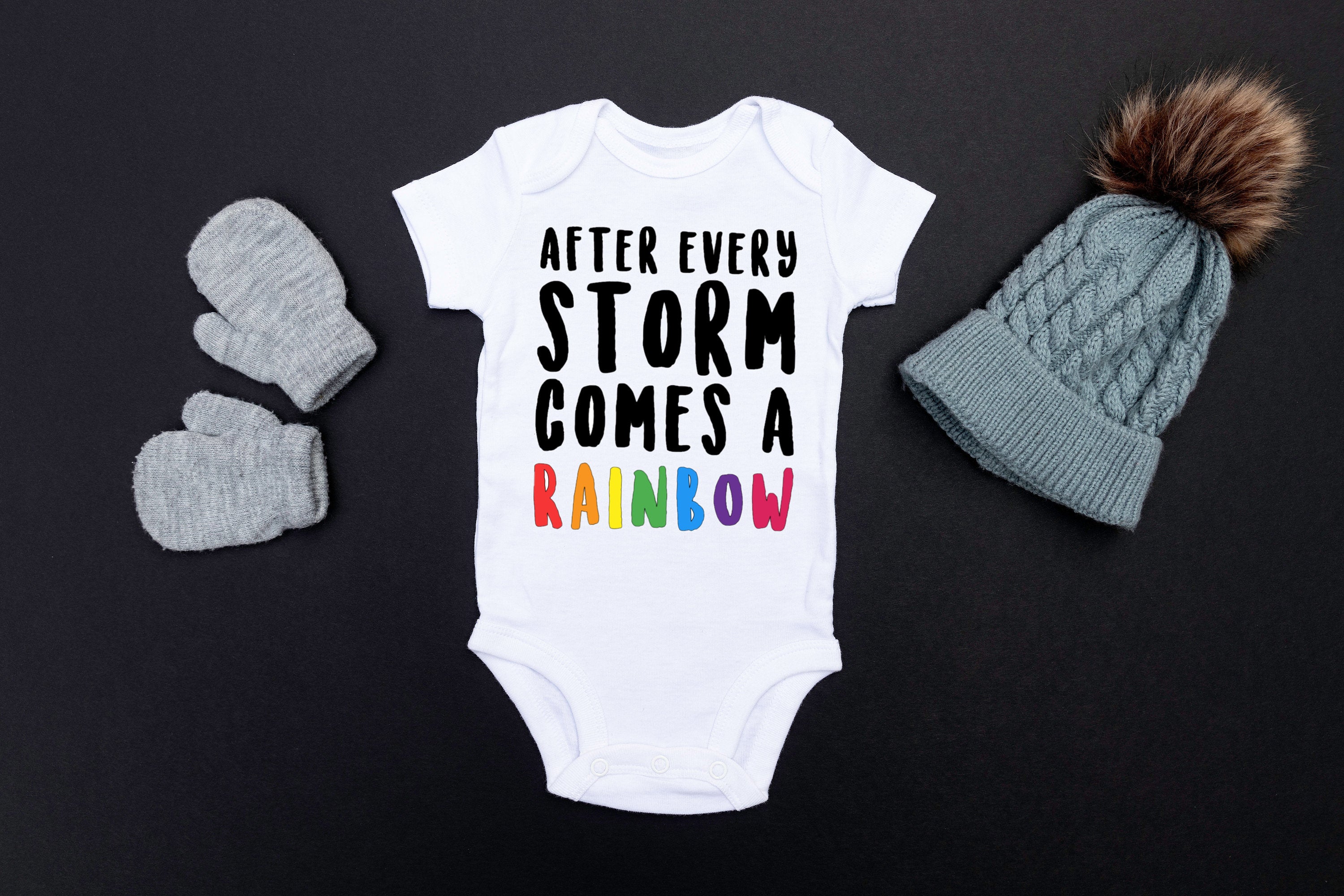 Cute Rainbow Baby Onesie